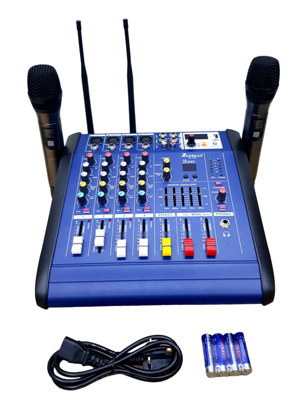 Zisonic M-700 16DSP Power Mixers 4 Channel 2*250W with 2 Microphone