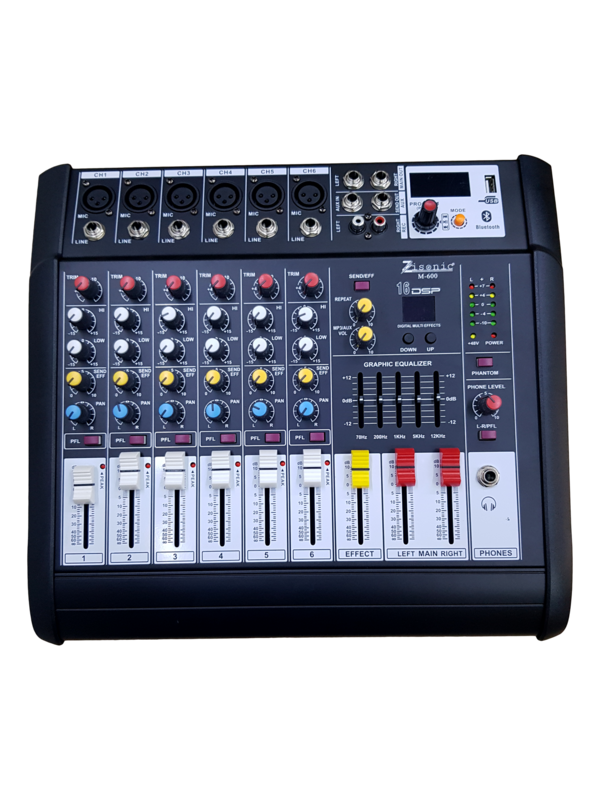 Zisonic M-600Black 16DSP Power Mixers 6 Channel 2*350W