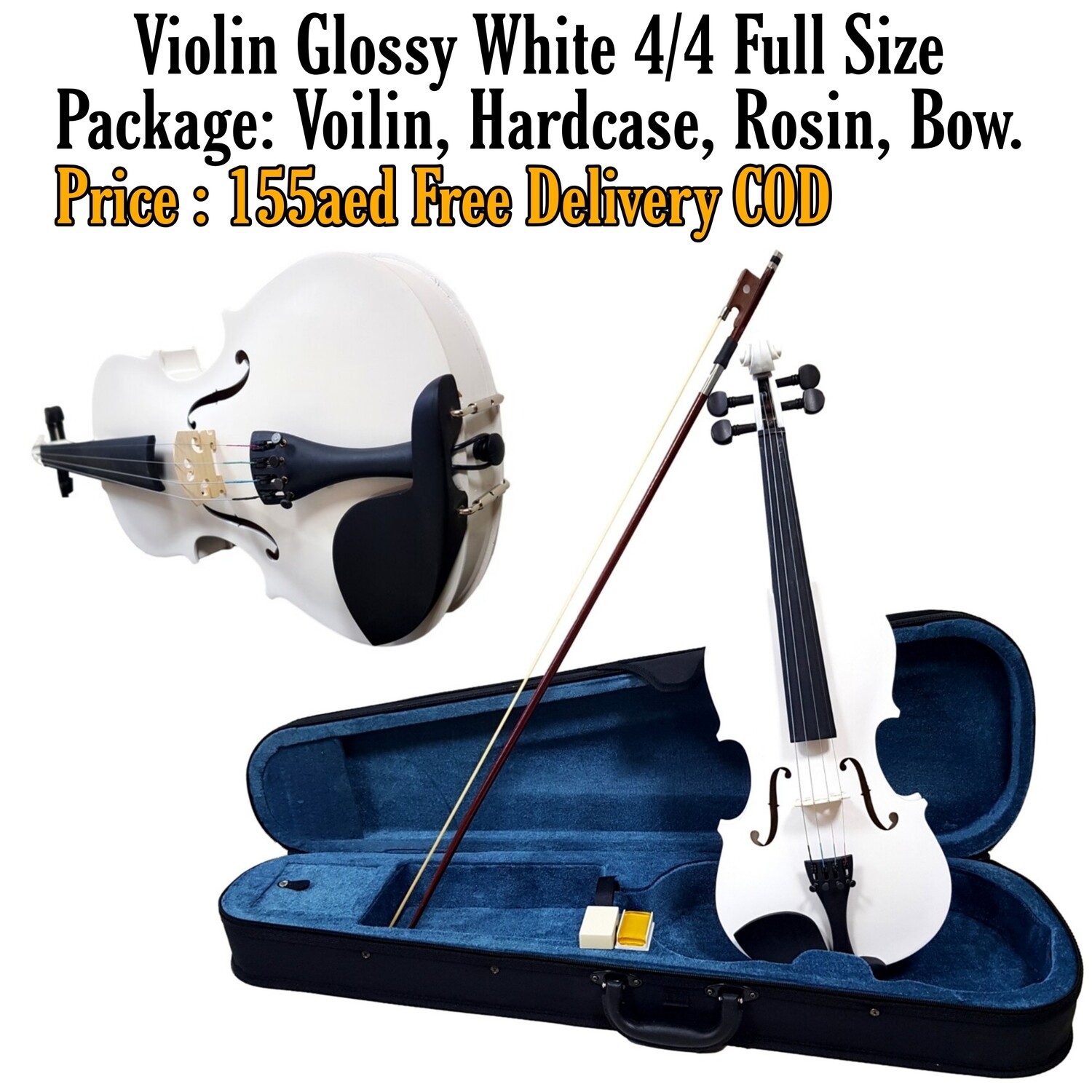 16 Inch Acoustic Viola Set With Case, Bow & Rosin - Basswood Beginner Viola For Students & Adults