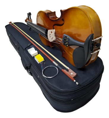 Heartbeat1883 Violin 4/4 Full Size Glossy Sunburst High Grade Solid Wood with Hardcase , Rosin ,Bow, Extra Set String.