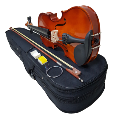 Heartbeat1883 Violin 4/4 Full Size Glossy Sunset High Grade Solid Wood with Hardcase , Rosin ,Bow, Extra Set String.
