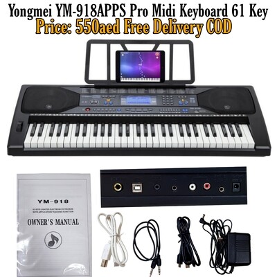 Yongmei- 918 APP MIDI Function Professional Electronic 61 key standard Keyboard