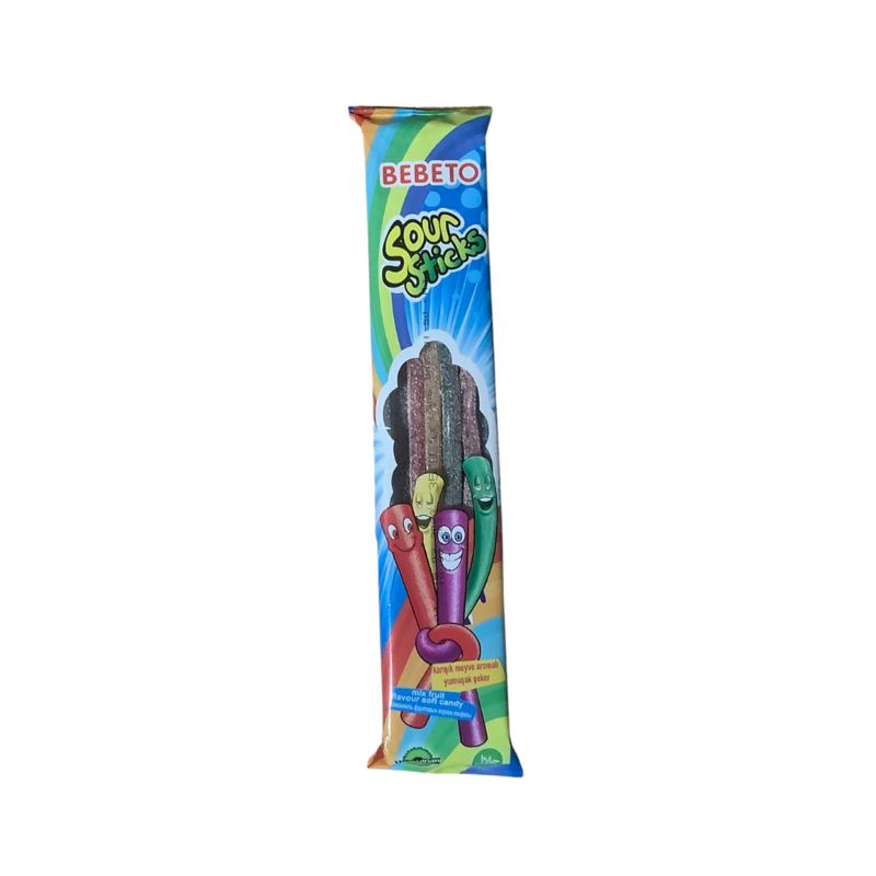 Bebeto Sour Sticks Mixed Fruit Flavoured