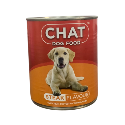Chat Dog Food Steak Flavour 775g