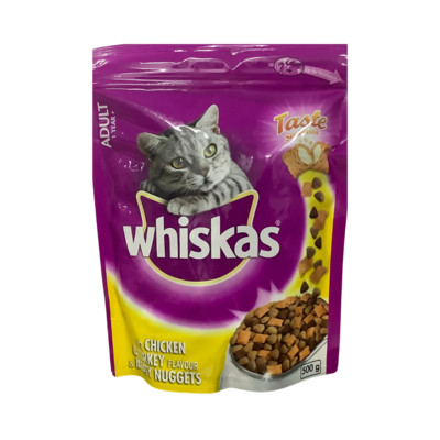 Whiskas with Chicken &amp; Turkey Flavour &amp; Meaty Nuggets 500g