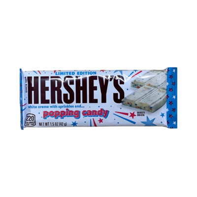 Hershey&#39;s White Creme with Sprinkles &amp; Popping Candy 42g