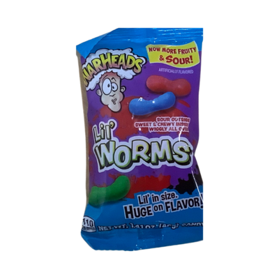 Warheads Lil&#39; Worms Fruity &amp; Sour 40g
