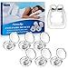 Anti Snoring Devices, Silicone Magnetic Anti Snoring Nose Clip, 6PCS Snore Stopper, Effective to Stop Snoring, Quieter Restful Sleep (White)