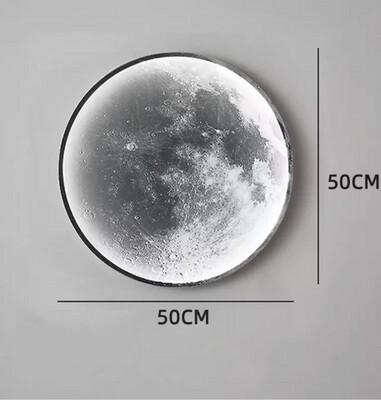 Universe Moon Decoration Wall Light For Bedroom Living Room Home Modern Design Style Lamp Sofa Background Indoor LED Light Fixtures