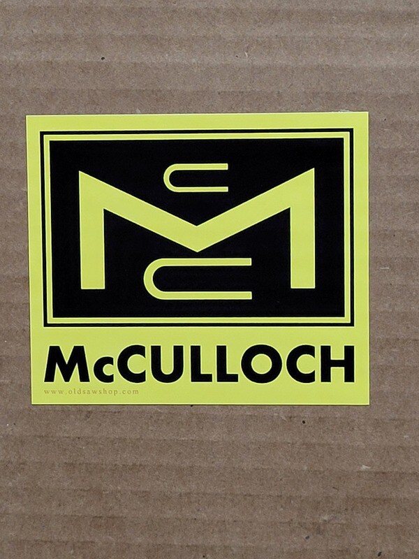 Free McCulloch Vintage Sticker