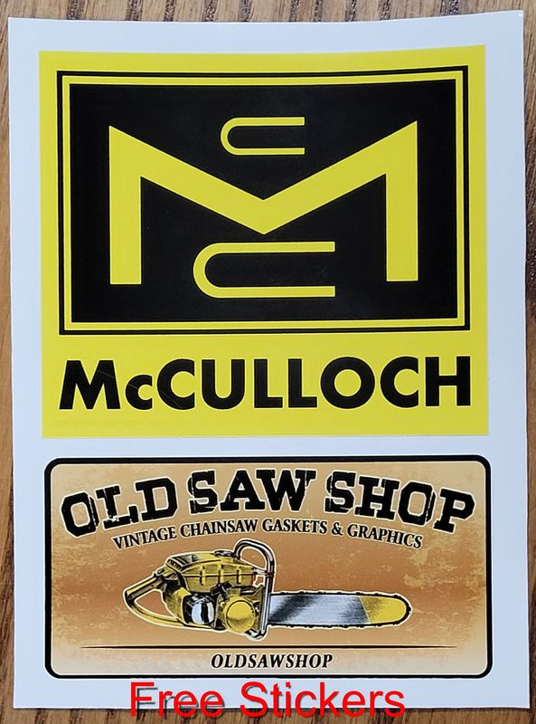 Free McCulloch Vintage Sticker