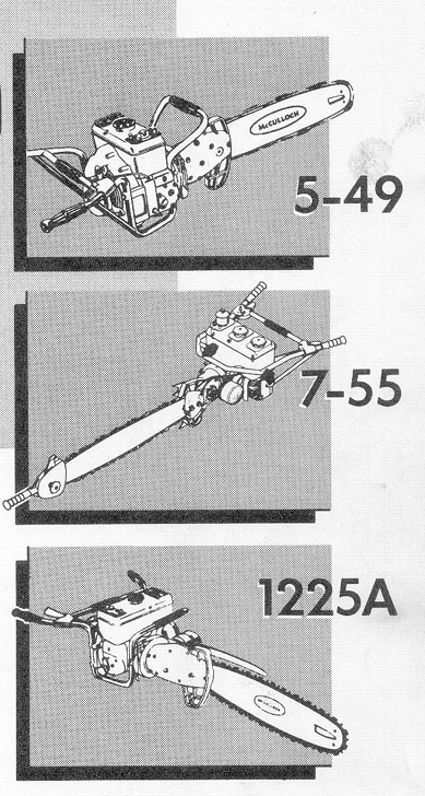 McCulloch 2 Man Chainsaws