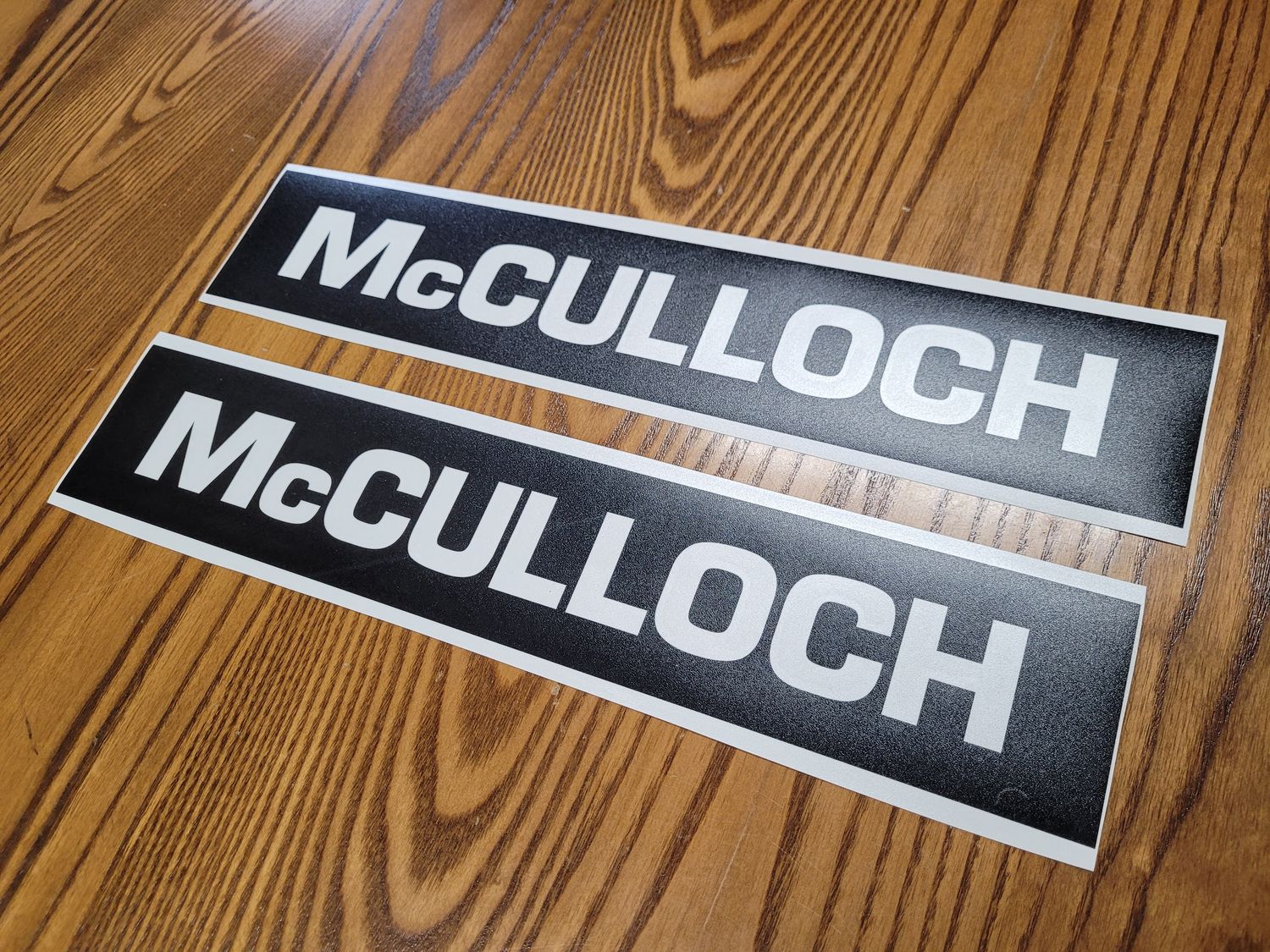McCullloch Large Bar Stencils