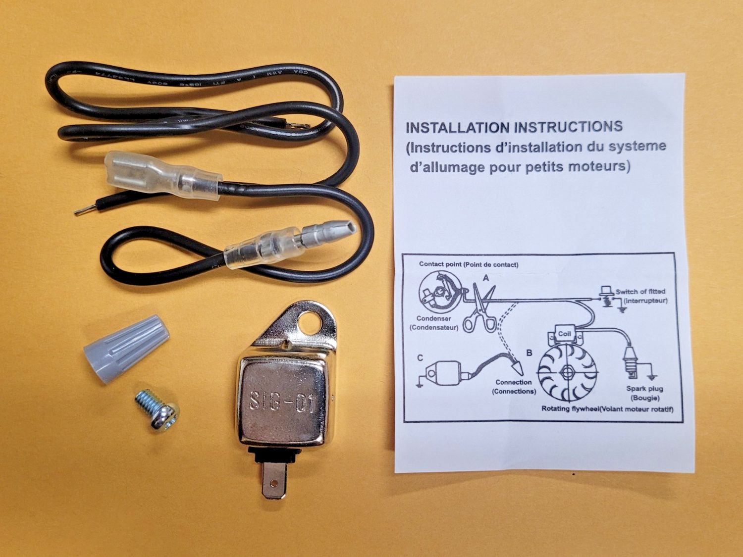 Electronic Ignition Module for McCulloch and other Points Type Chainsaws.