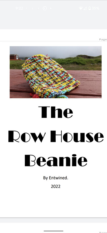 Row House Beanie Knitting Pattern