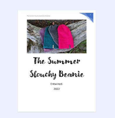 The Summer Slouchy Beanie Knitting Pattern