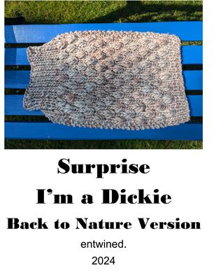 Surprise I'm a dickie, Back To Nature Version Knitting Pattern