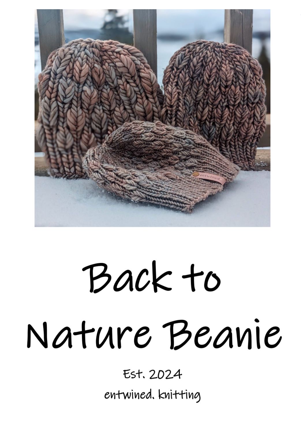 The Back to Nature Beanie Knitting Pattern
