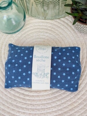 Bouillotte sèche bleu étoile 