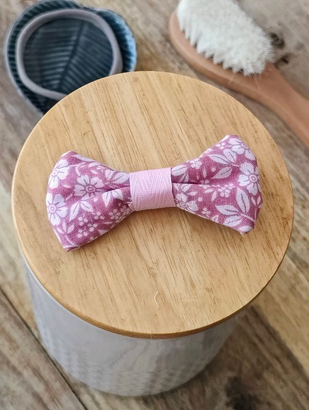 Barrette coton imprimé fleur "Mila"