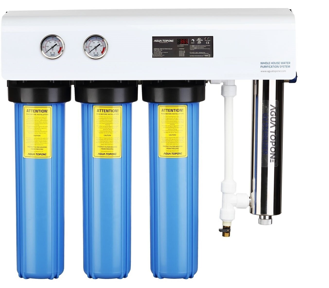 VHW-204G Waterzuiveringsinstallatie met PP + GAC + CTO waterfilters