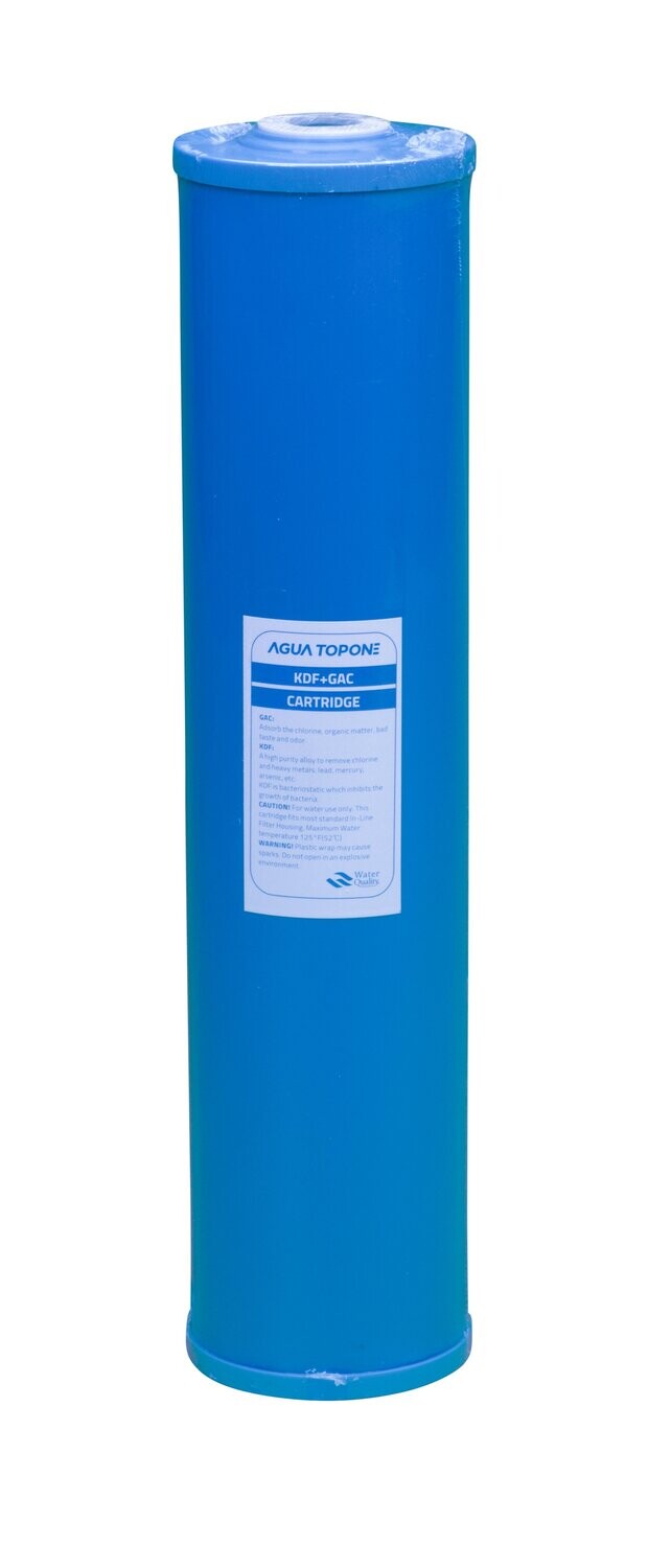 KDF55 + GAC waterfilter voor 20 inch (50cm) waterzuiveringsinstallaties