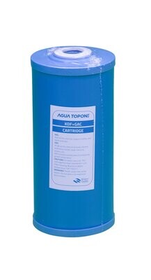 KDF55 + GAC waterfilter voor 10 inch (25cm) waterzuiveringsinstallaties