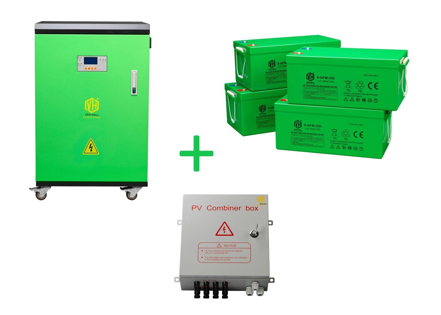 VH3000HE 7,2 kWh Energieopslagsysteem + Combinerbox + 4 Batterijen