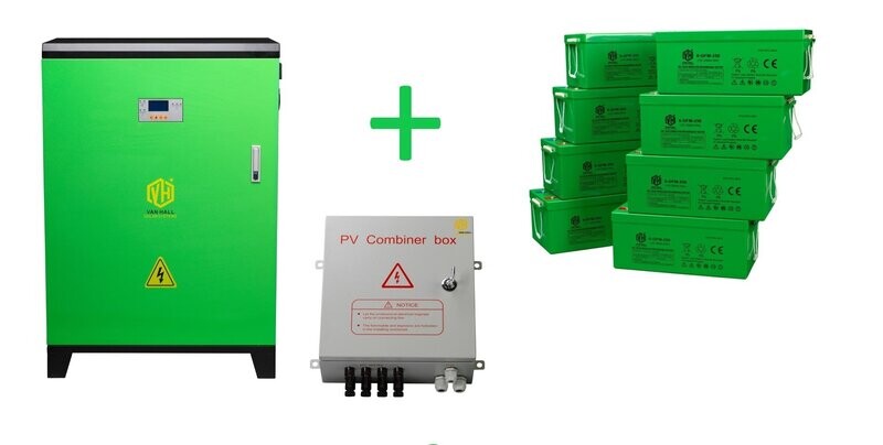 VH6000HE 14,4 kWh Energieopslagsysteem + 8 batterijen + Combinerbox