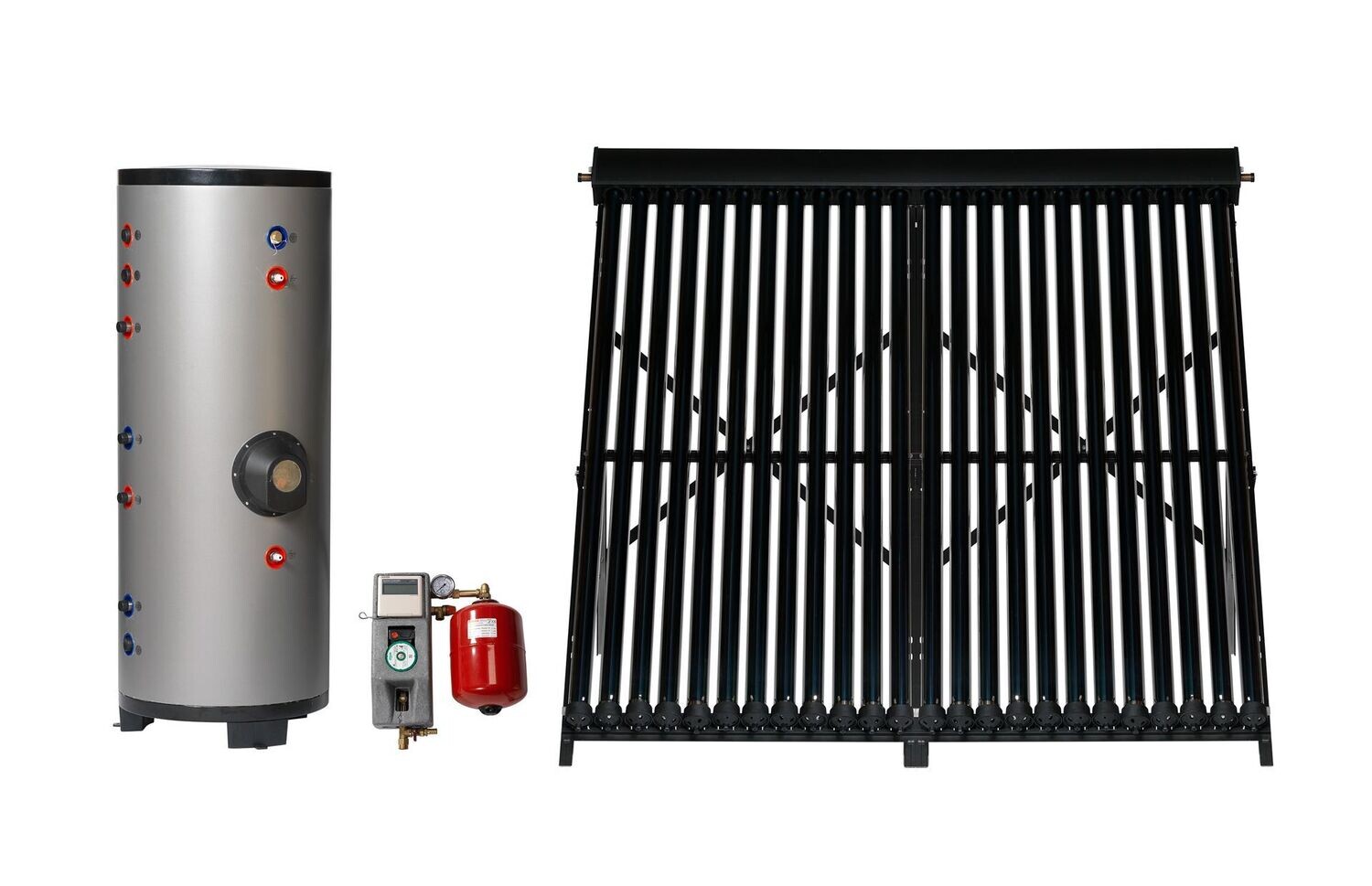 Solar water heater set - 200L boiler 24 heat pipes