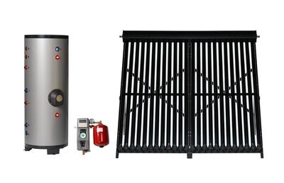Zonneboilerset inclusief 200 liter boiler & 24 warmtebuizen