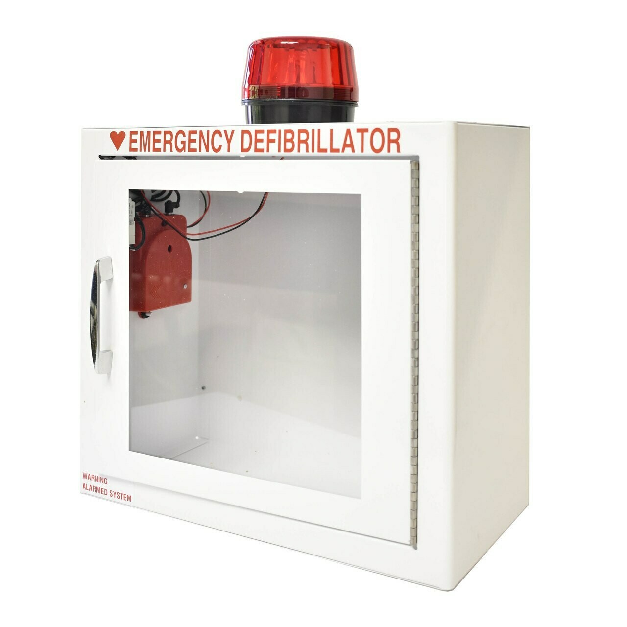 Small AED Standard Wall Cabinet - Strobe & Alarm Included Small AED Standard Wall Cabinet - Strobe & Alarm Included
