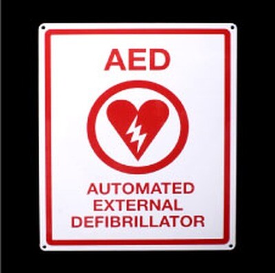 AED Locator Sign (flat)