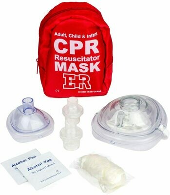 Adult and Infant CPR Mask Combo Kit