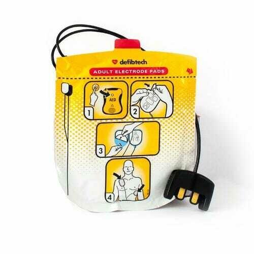DEFIBTECH LIFELINE VIEW AED ADULT DEFIBRILLATION PADS DEFIBTECH LIFELINE VIEW AED ADULT DEFIBRILLATION PADS