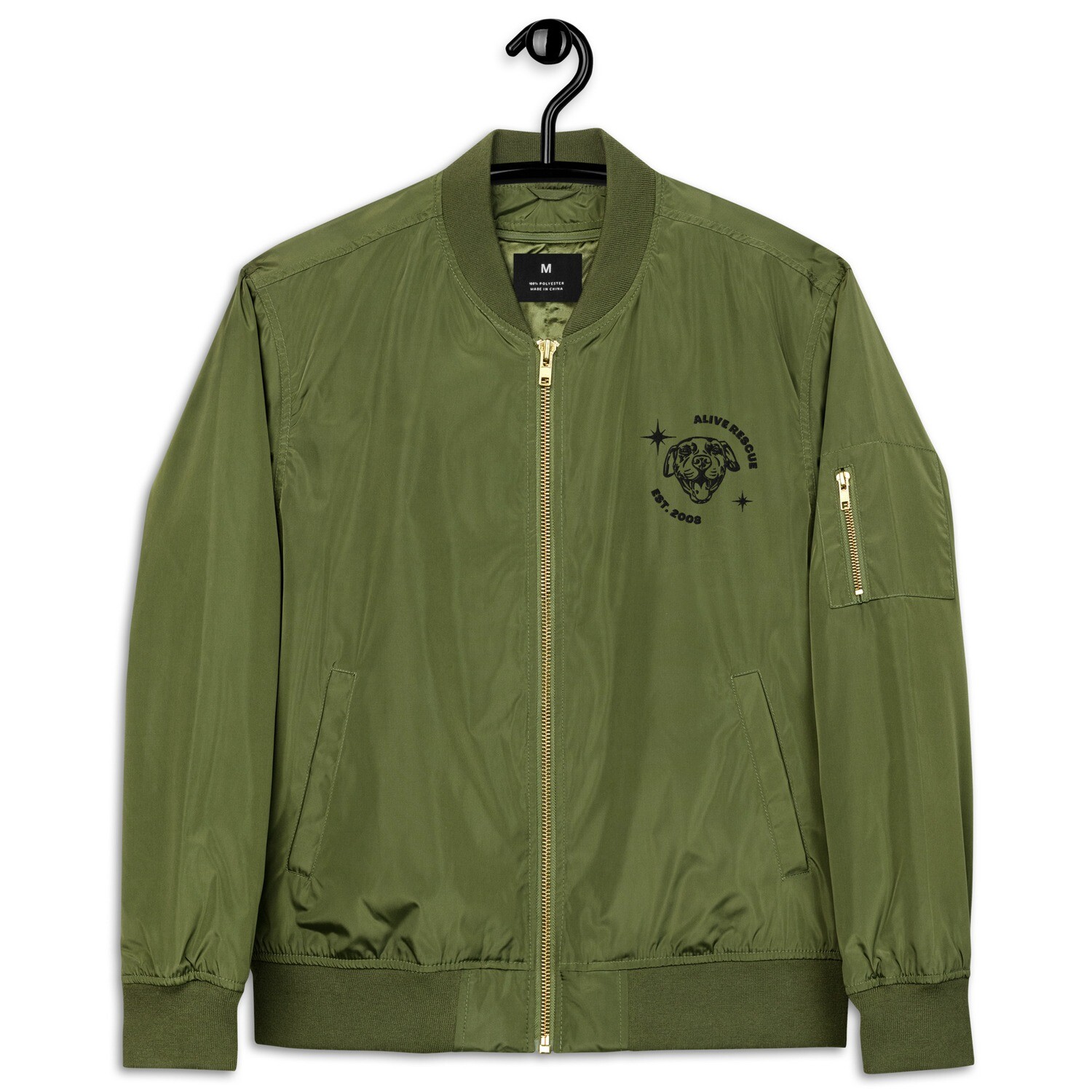 "Est. 2008" Premium recycled bomber jacket