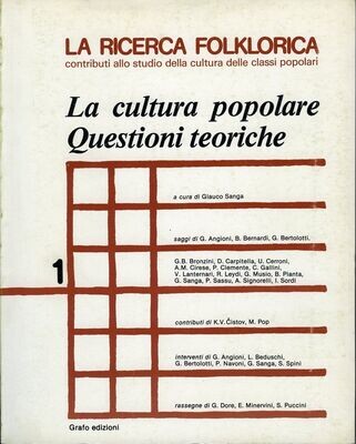 LA RICERCA FOLKLORICA - numero 1