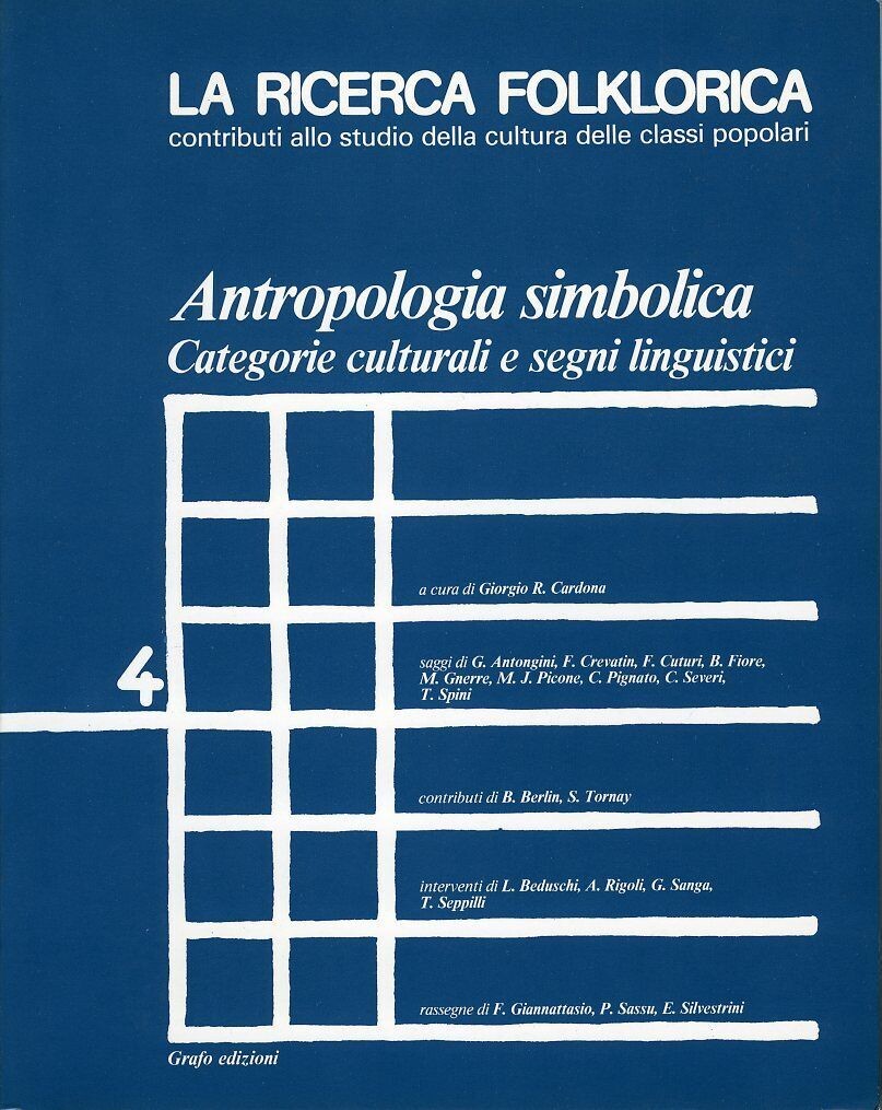 LA RICERCA FOLKLORICA - numero 4