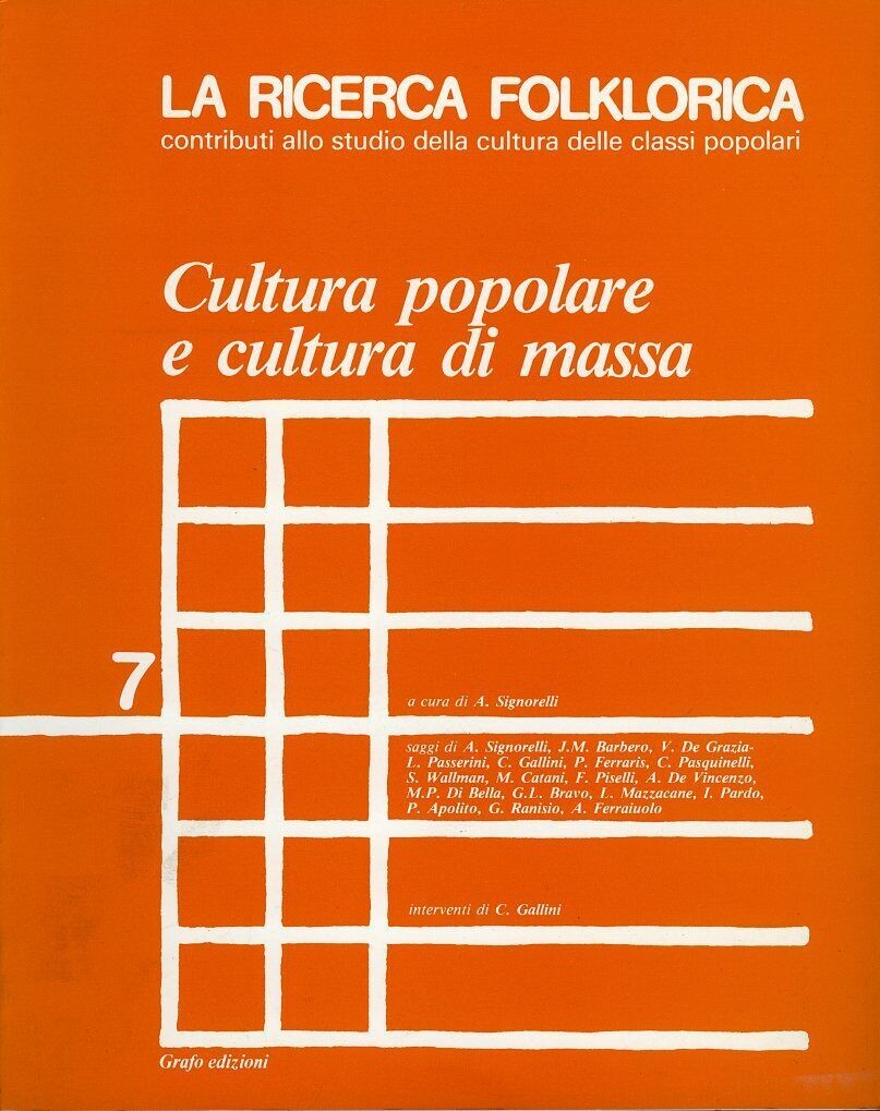 LA RICERCA FOLKLORICA - numero 7