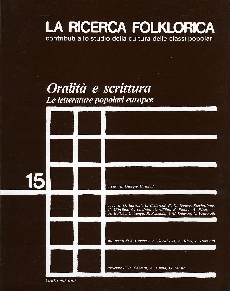 LA RICERCA FOLKLORICA - numero 15