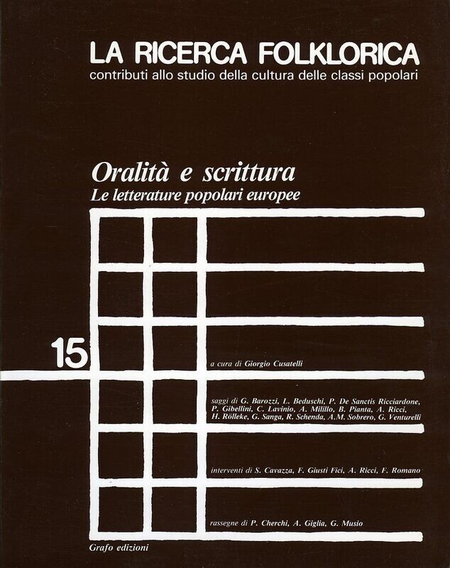 LA RICERCA FOLKLORICA - numero 15