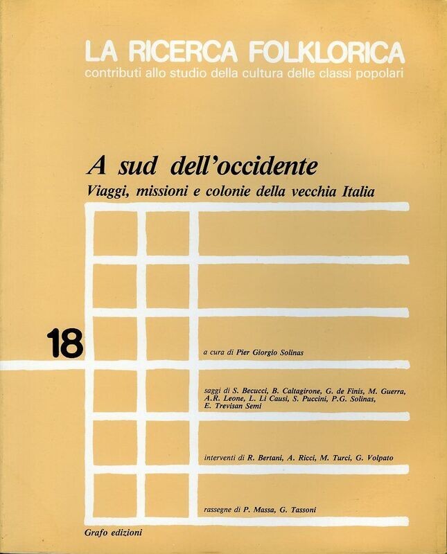 LA RICERCA FOLKLORICA - numero 18