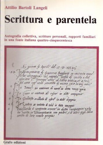 SCRITTURA E PARENTELA