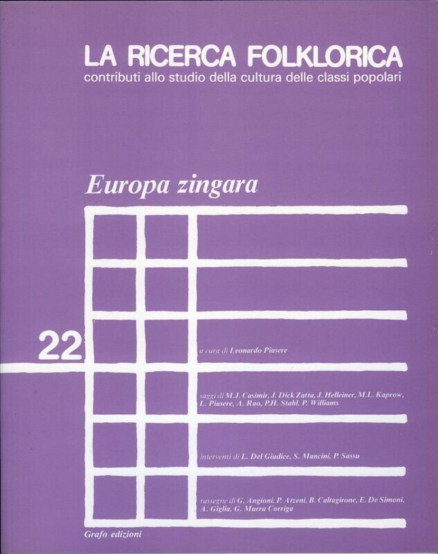 LA RICERCA FOLKLORICA - numero 22