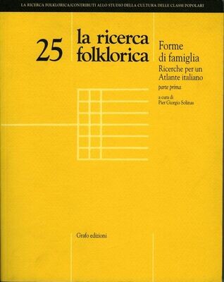 LA RICERCA FOLKLORICA - numero 25