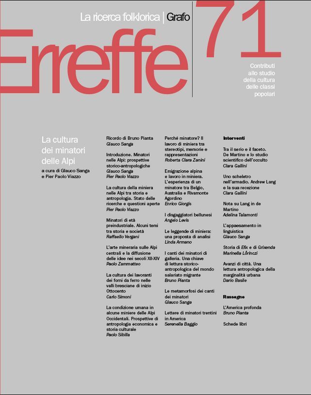 LA RICERCA FOLKLORICA - numero 71