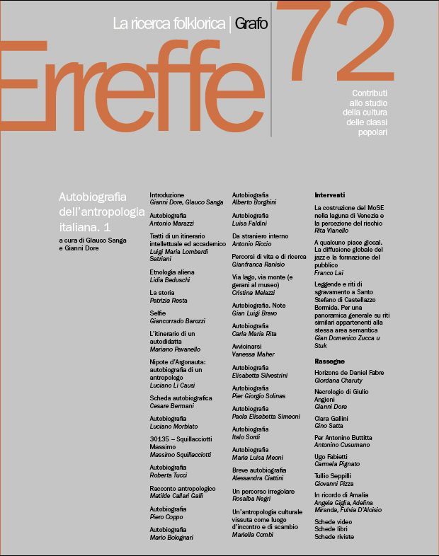 LA RICERCA FOLKLORICA - numero 72