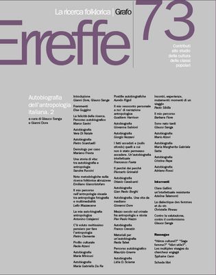 LA RICERCA FOLKLORICA - numero 73 LA RICERCA FOLKLORICA - numero 73