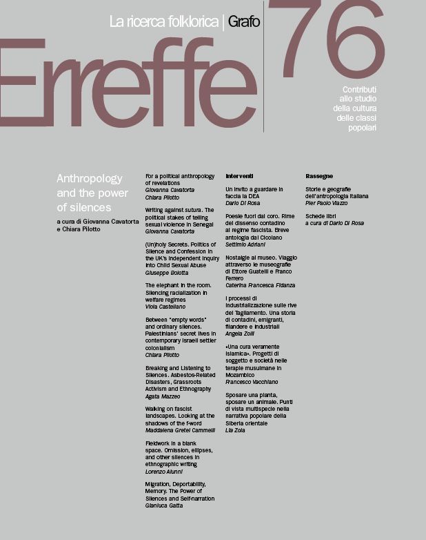 LA RICERCA FOLKLORICA - numero 76