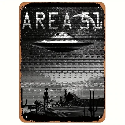 Area 51 Metal Tin Sign